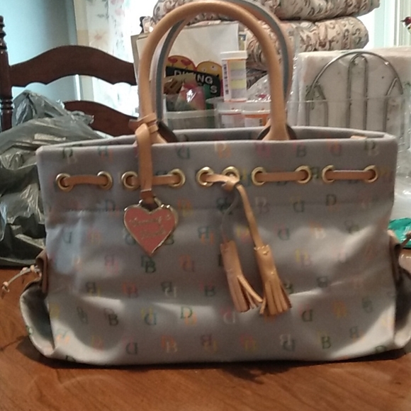 Dooney & Bourke Handbags - Dooney & Bourke Light Blue Wrist Bag